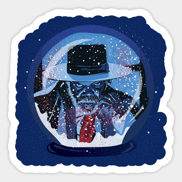 Hateful 8 Snow Globe Sticker by nicholashugginsdesign